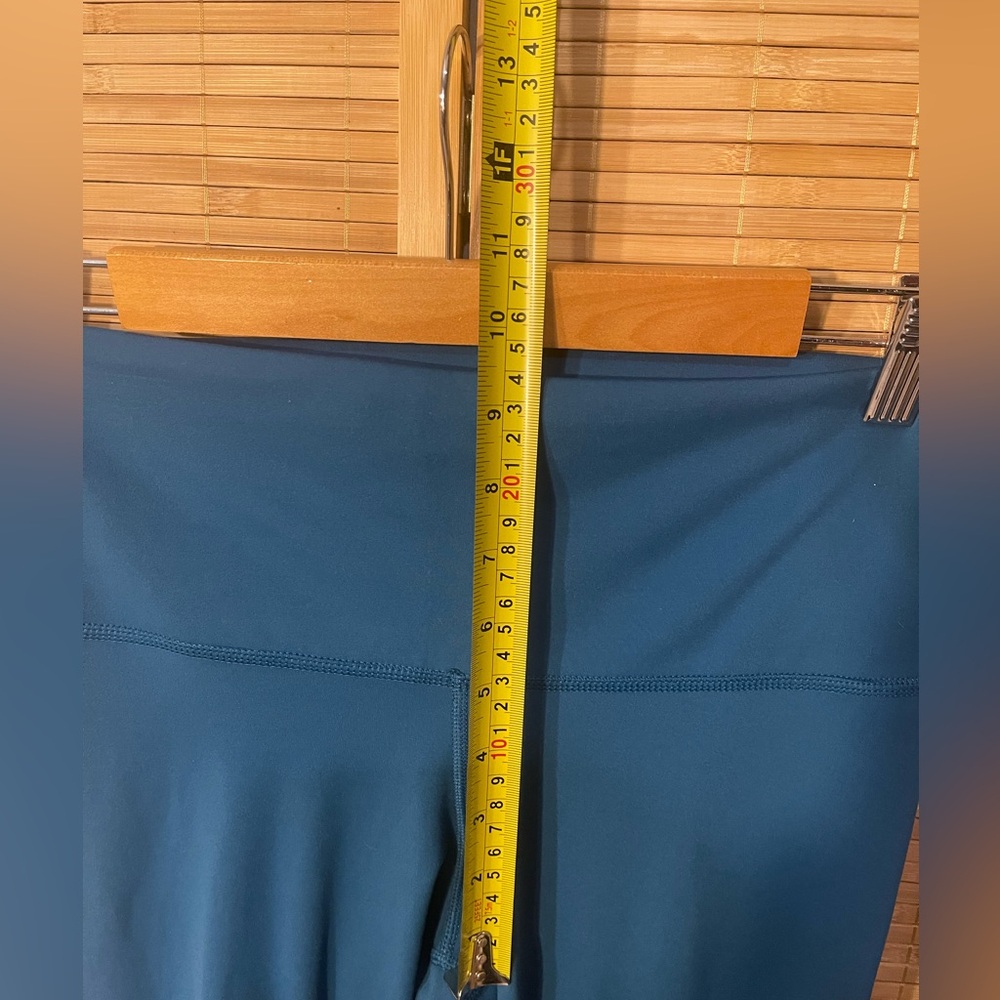 Nike yoga blue leggings pants woman’s large EUC - Picture 5 of 7